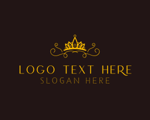Glam - Golden Crown Jewelry logo design