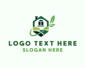 Lawn Care - Greenhouse Plant Landscaping logo design