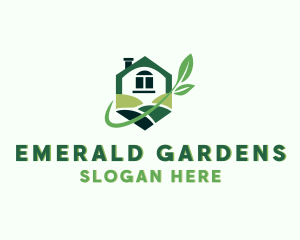 Greenhouse Plant Landscaping  logo design