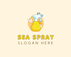 Cleaning Spray Bottle logo design