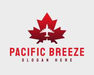 Vancouver - Flying Airplane Canada logo design