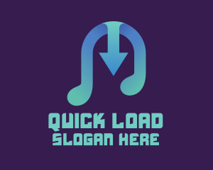 Music Download App logo design
