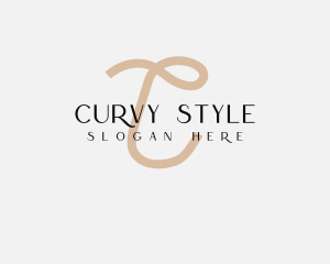 Curvy Feminine Fashion logo design