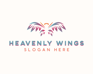 Heavenly Angel Wings logo design