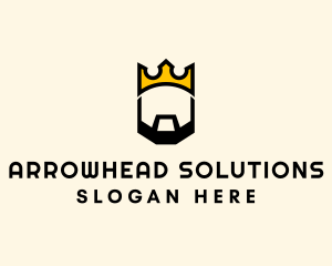 King Crown Beard logo design