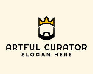 King Crown Beard logo design