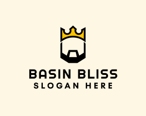 King Crown Beard logo design