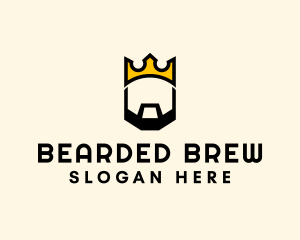 King Crown Beard logo design