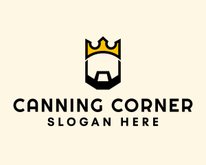 King Crown Beard logo design