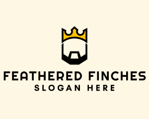 King Crown Beard logo design