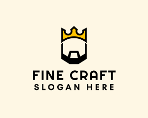 King Crown Beard logo design