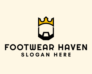 King Crown Beard logo design