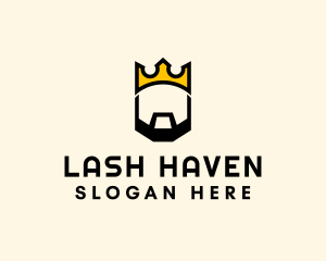 King Crown Beard logo design