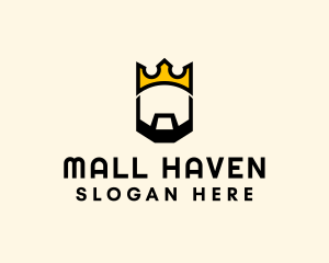 King Crown Beard logo design