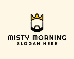 King Crown Beard logo design