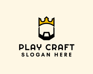 King Crown Beard logo design