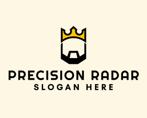 King Crown Beard logo design