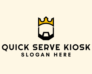 King Crown Beard logo design