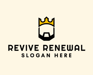 King Crown Beard logo design