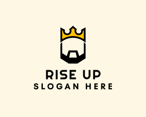 King Crown Beard logo design