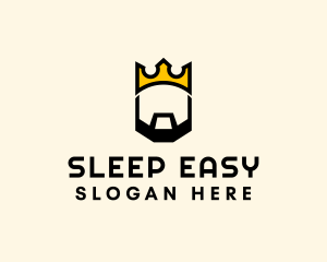 King Crown Beard logo design