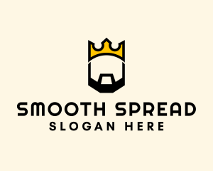 King Crown Beard logo design