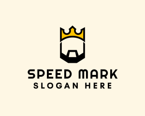 King Crown Beard logo design