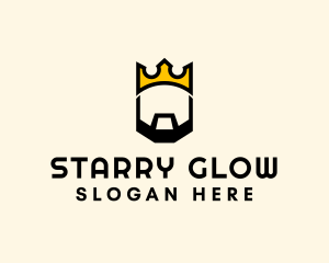 King Crown Beard logo design