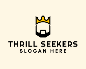 King Crown Beard logo design