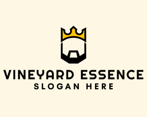 King Crown Beard logo design