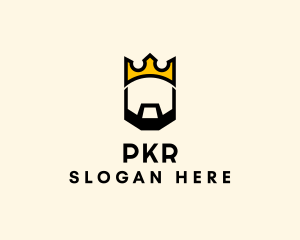 King Crown Beard logo design