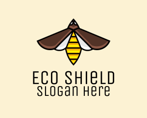 Pesticide - Flying Wasp Insect logo design