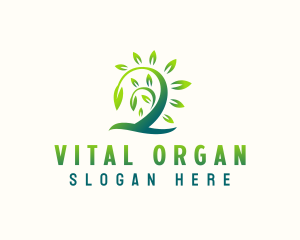 Organic Tree Plant logo design