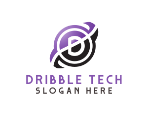 Spinning Tech D logo design