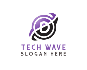High Tech - Spinning Tech D logo design