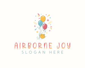 Balloon - Bird Party Balloon logo design