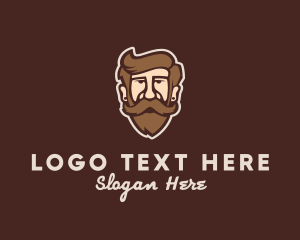 Beard - Hipster Old Guy logo design