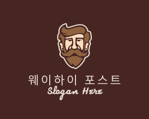 Hipster Old Guy logo design