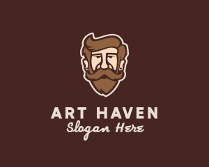 Hipster Old Guy logo design