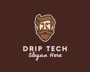 Hipster Old Guy logo design