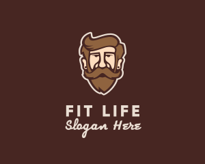 Hipster Old Guy logo design