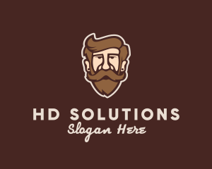 Hipster Old Guy logo design