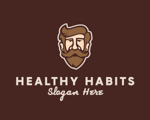 Hipster Old Guy logo design