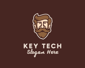 Hipster Old Guy logo design