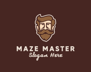 Hipster Old Guy logo design