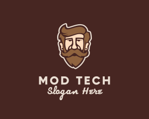 Hipster Old Guy logo design