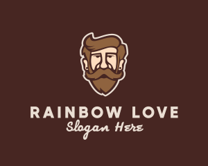 Hipster Old Guy logo design