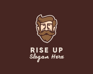 Hipster Old Guy logo design