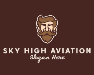 Hipster Old Guy logo design