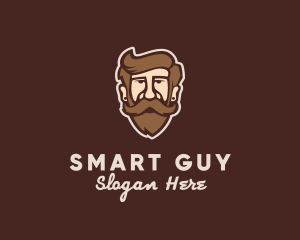 Hipster Old Guy logo design